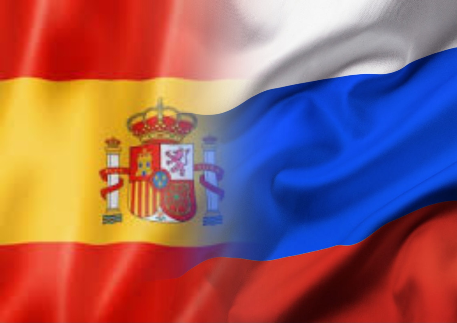 Россия Испания флаги